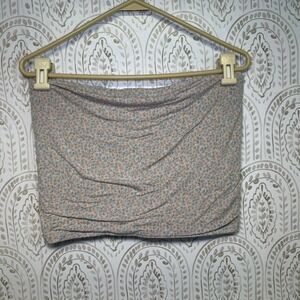 American Eagle Soft Sexy Floral Tube Top Crop Boho Cottagecore Size L